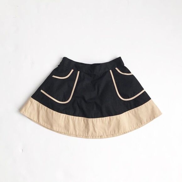 Janie & Jack black/cream skirt EUC 12-18 months - Picture 1 of 2